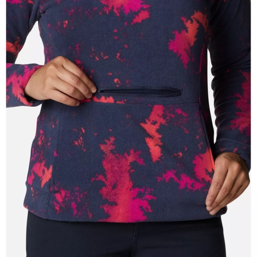 Women's Ali Peak Hooded Fleece Columbia Nocturnal Lookup Print