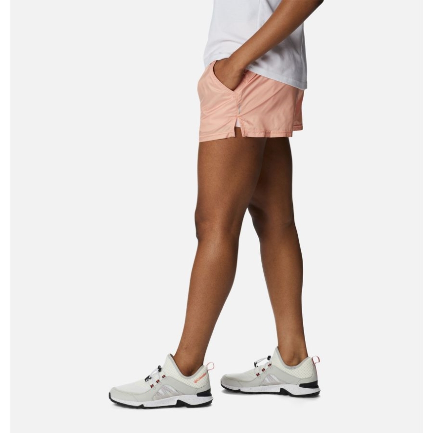 Women's Alpine Chill Zero Iridescent Shorts Pink Dawn Iridescent Columbia