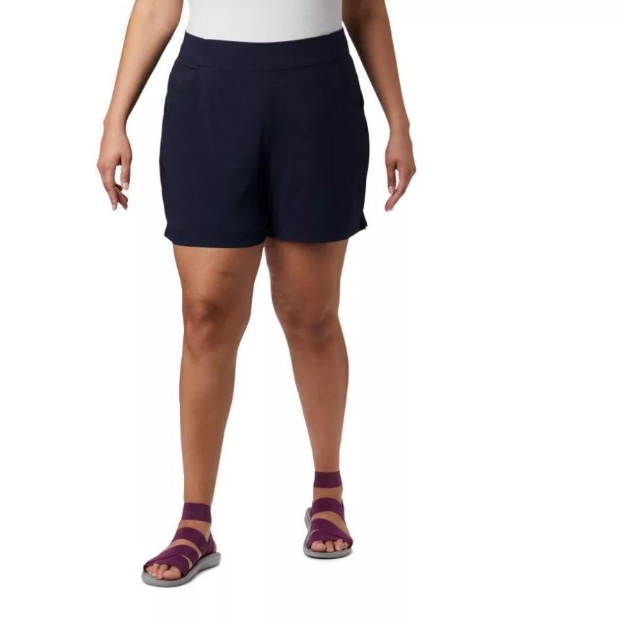 Women's Anytime Casual Shorts Plus Size Dark Nocturnal Columbia