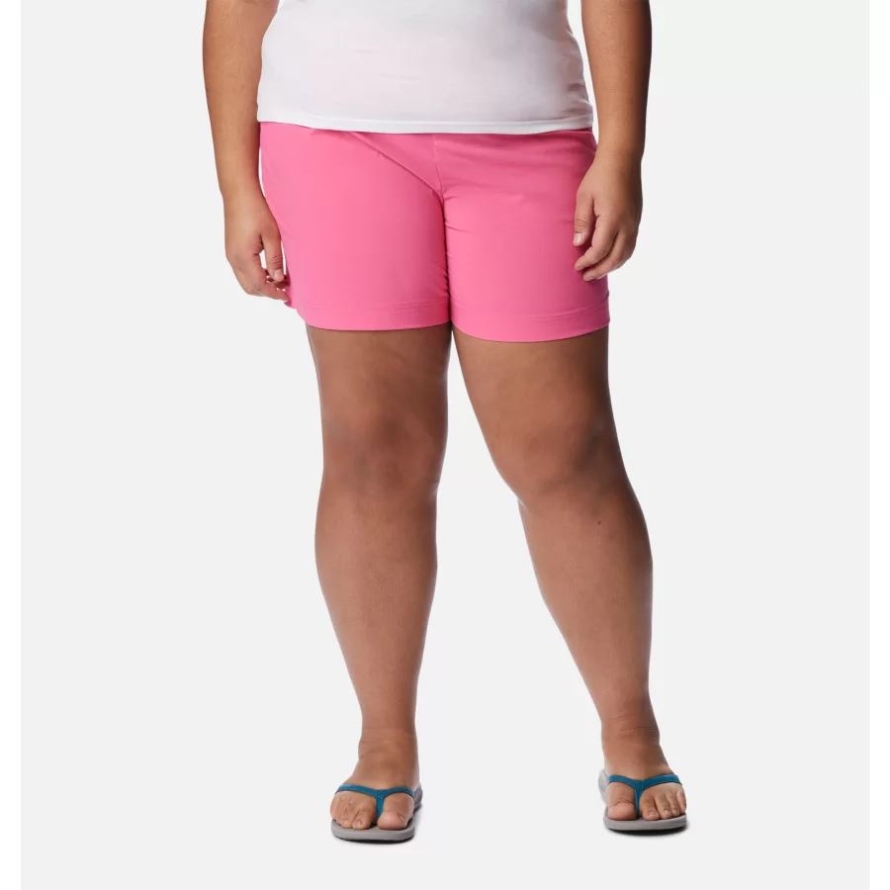 Women's Anytime Casual Shorts Plus Size Wild Geranium Columbia