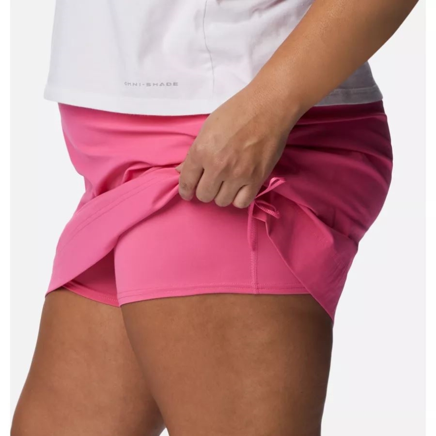 Women's Anytime Casual Skort Plus Size Columbia Wild Geranium