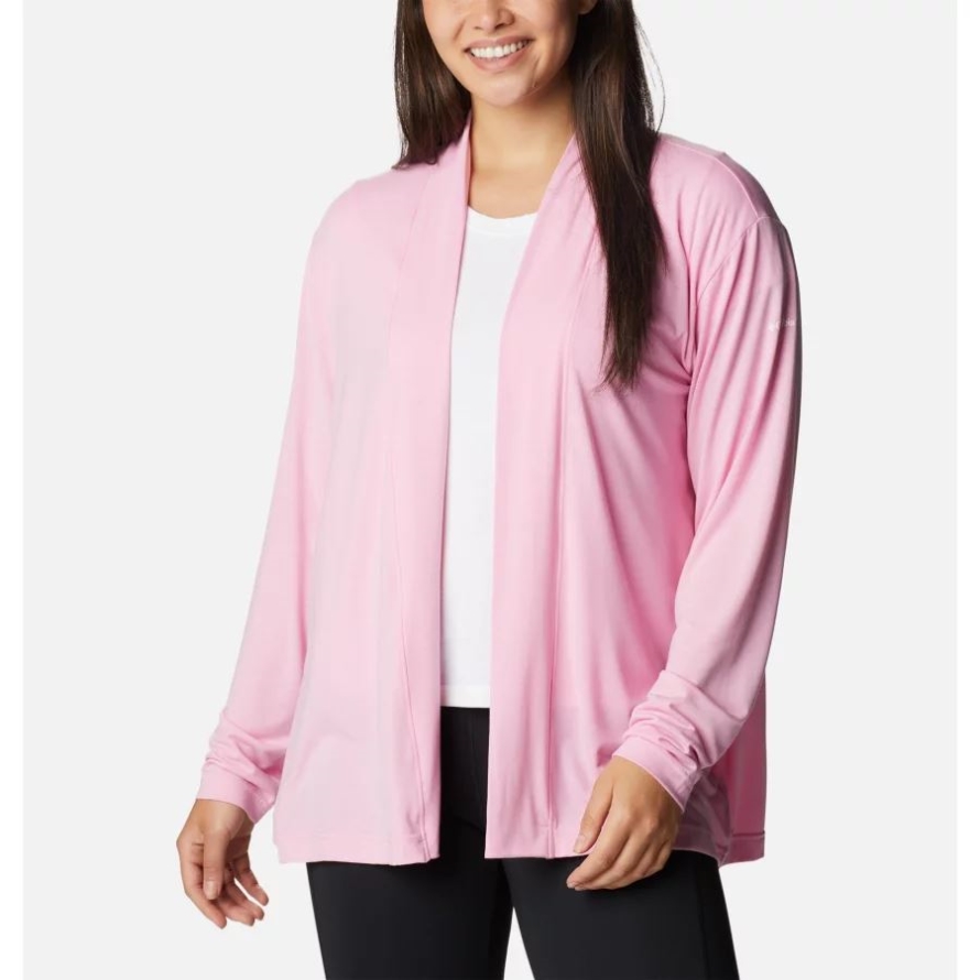 Women's Anytime Knit Layering Long Sleeve Shirt Columbia Wild Rose