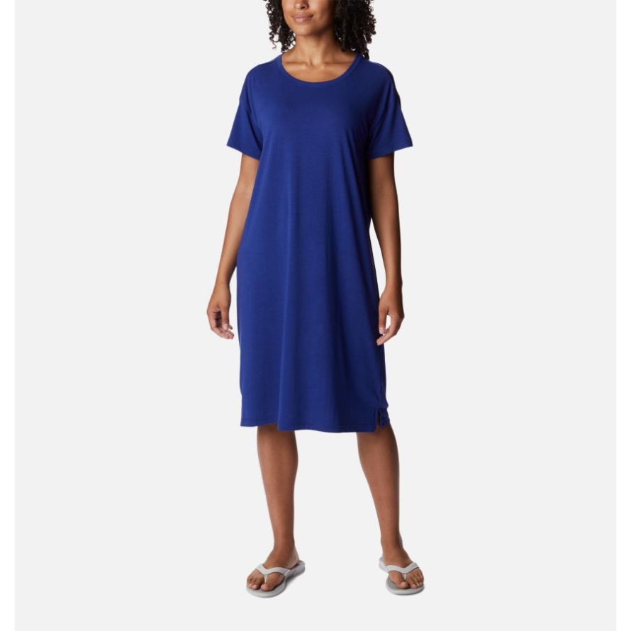 Women's Anytime Knit Tee Dress Dark Sapphire Columbia