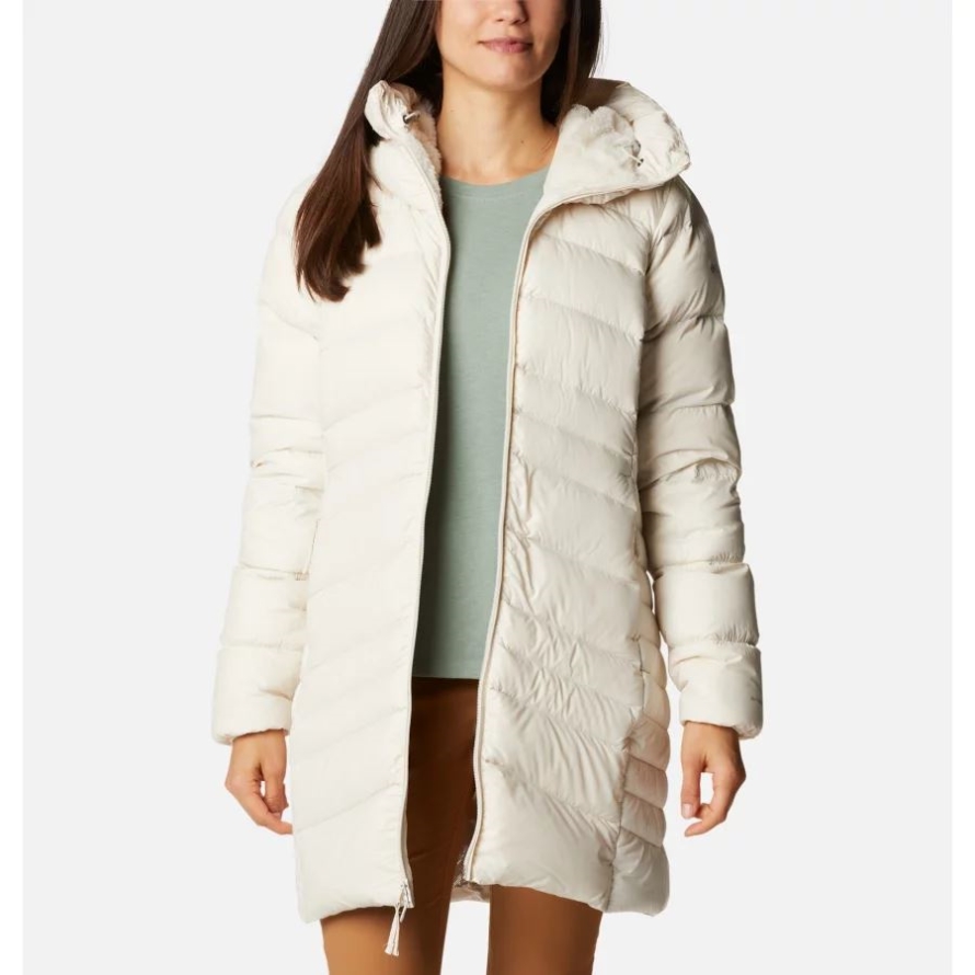 Women's Autumn Park Down Long Jacket Chalk Columbia