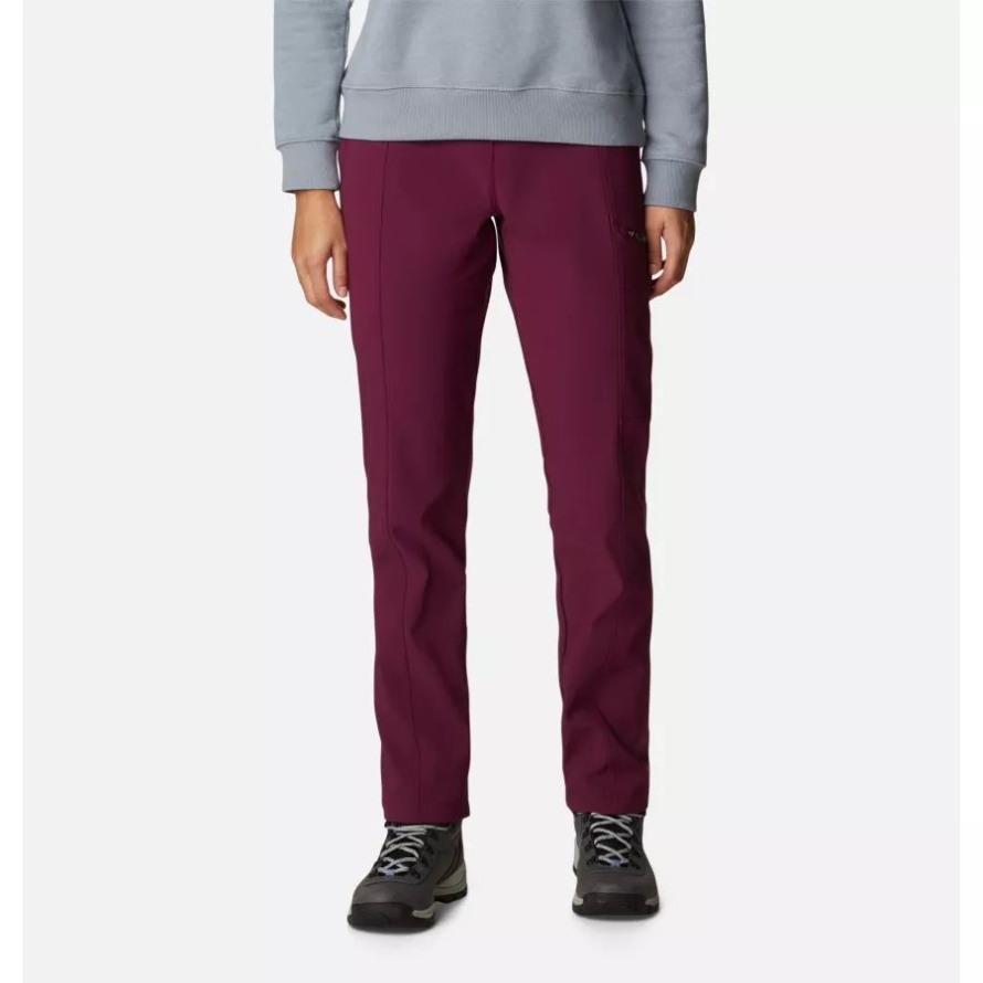 Women's Back Beauty Highrise Warm Winter Pants Columbia Marionberry
