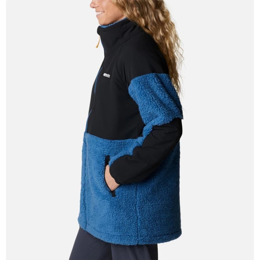 Women's Ballistic Ridge Full Zip Fleece Jacket Columbia Impulse Blue/Black
