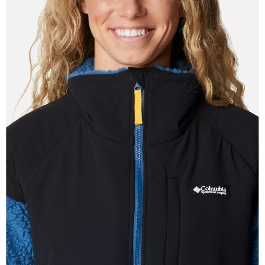 Women's Ballistic Ridge Full Zip Fleece Jacket Columbia Impulse Blue/Black
