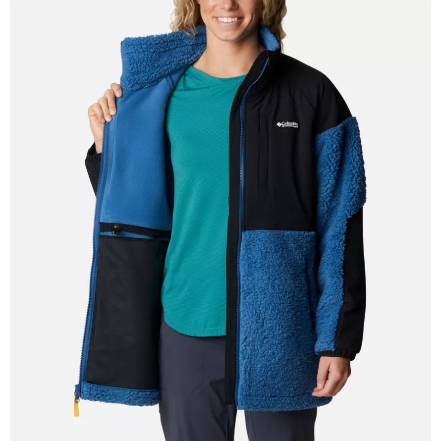 Women's Ballistic Ridge Full Zip Fleece Jacket Columbia Impulse Blue/Black