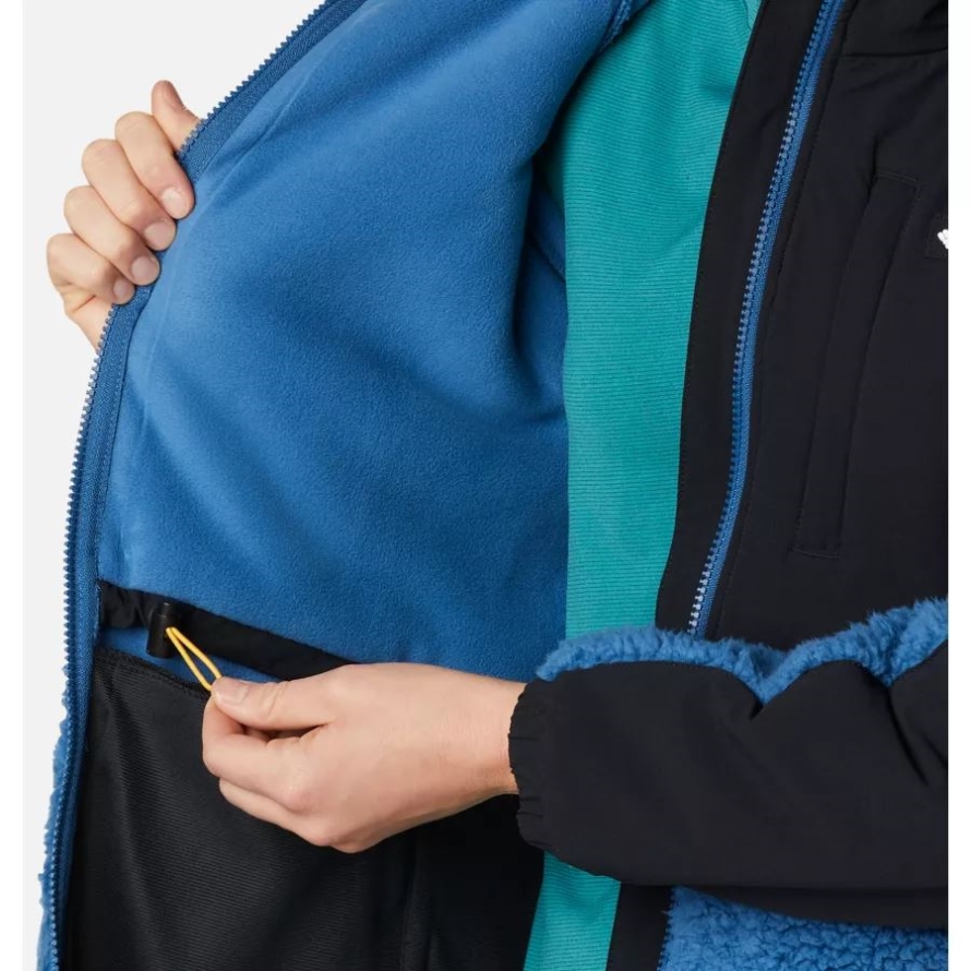 Women's Ballistic Ridge Full Zip Fleece Jacket Columbia Impulse Blue/Black