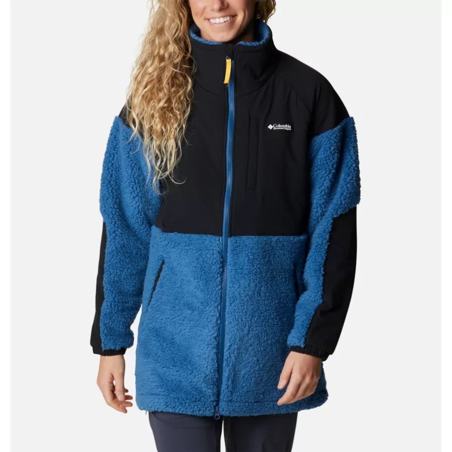 Women's Ballistic Ridge Full Zip Fleece Jacket Impulse Blue/Black Columbia