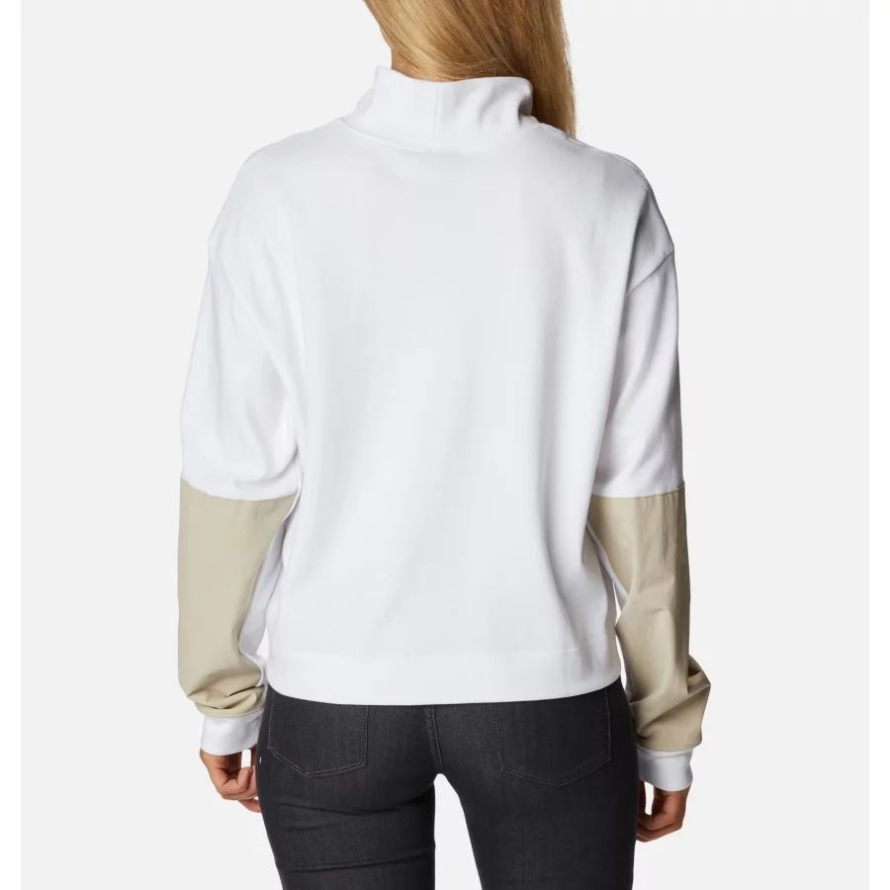 Women's Ballistic Ridge High Neck Long Sleeve T-Shirt Columbia White/Ancient Fossil