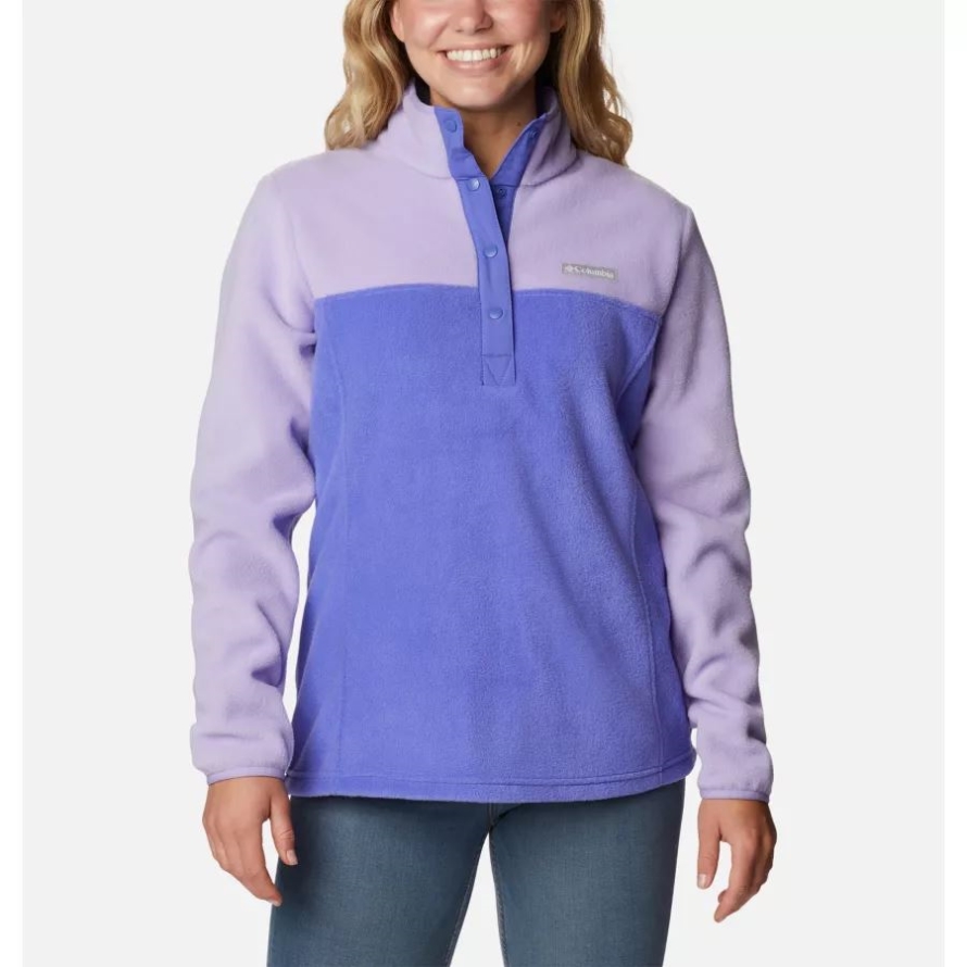 Women's Benton Springs 1/2 Snap Pullover Columbia Purple Lotus/Frosted Purple