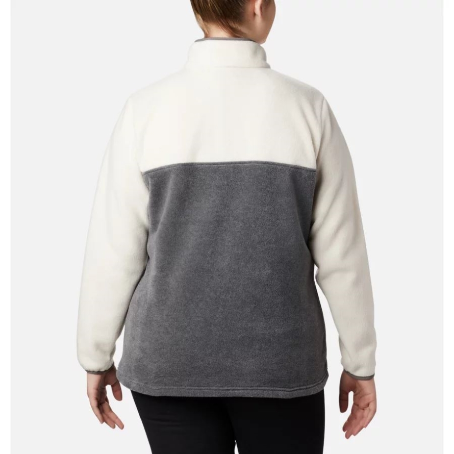 Women's Benton Springs 1/2 Snap Pullover Plus Size City Grey Heather/Chalk Columbia