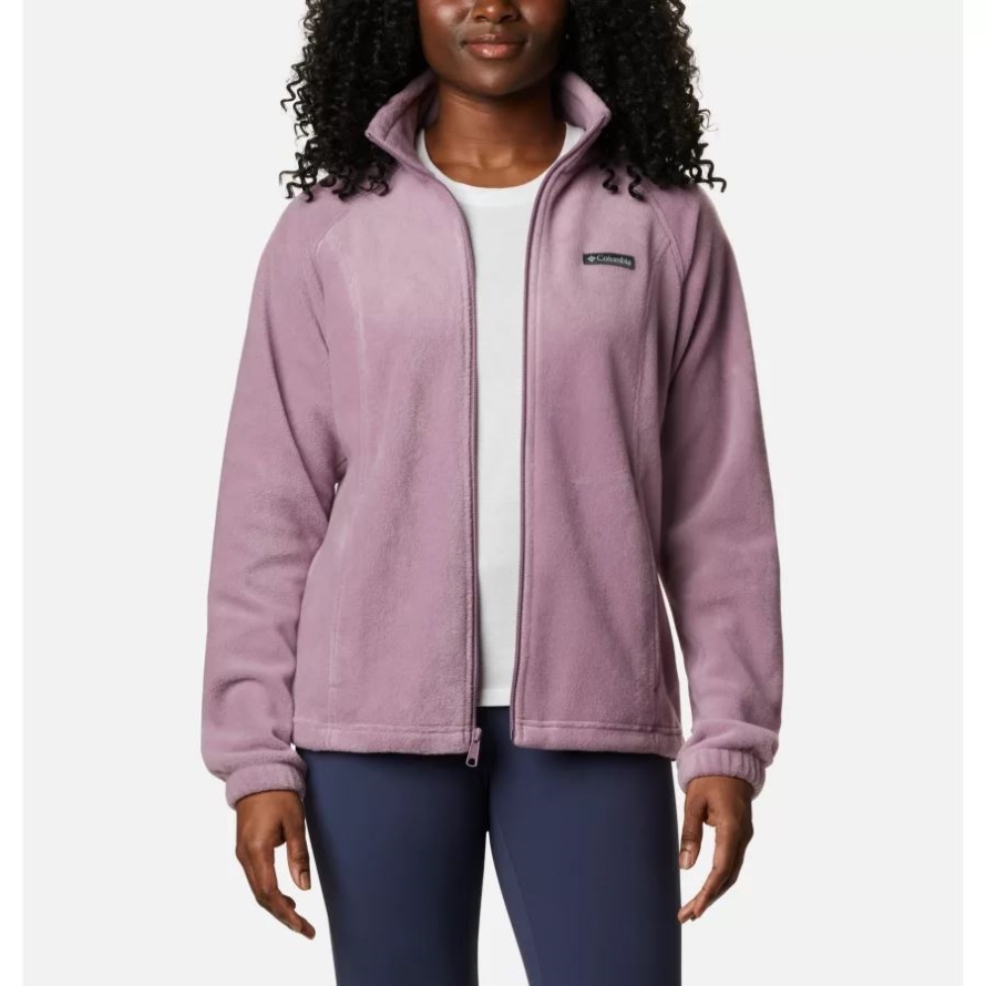 Women's Benton Springs Full Zip Fleece Jacket Columbia Winter Mauve