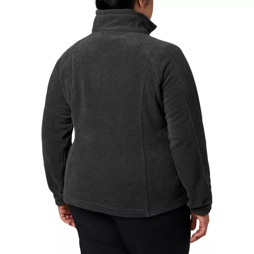 Women's Benton Springs Full Zip Plus Size Charcoal Heather Columbia