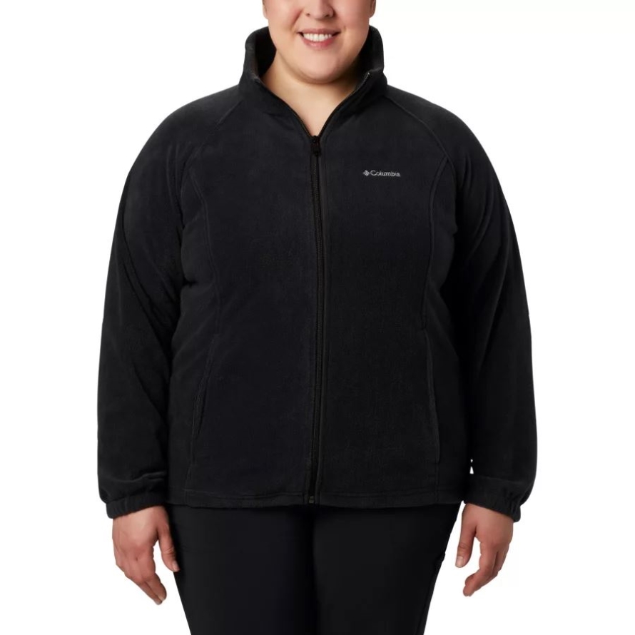 Women's Benton Springs Full Zip Plus Size Columbia Black