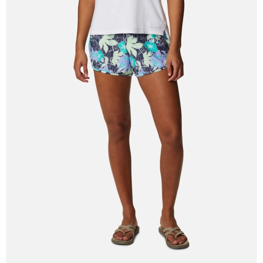 Women's Bogata Bay Stretch Printed Shorts Columbia Key West Lakeshore Flora
