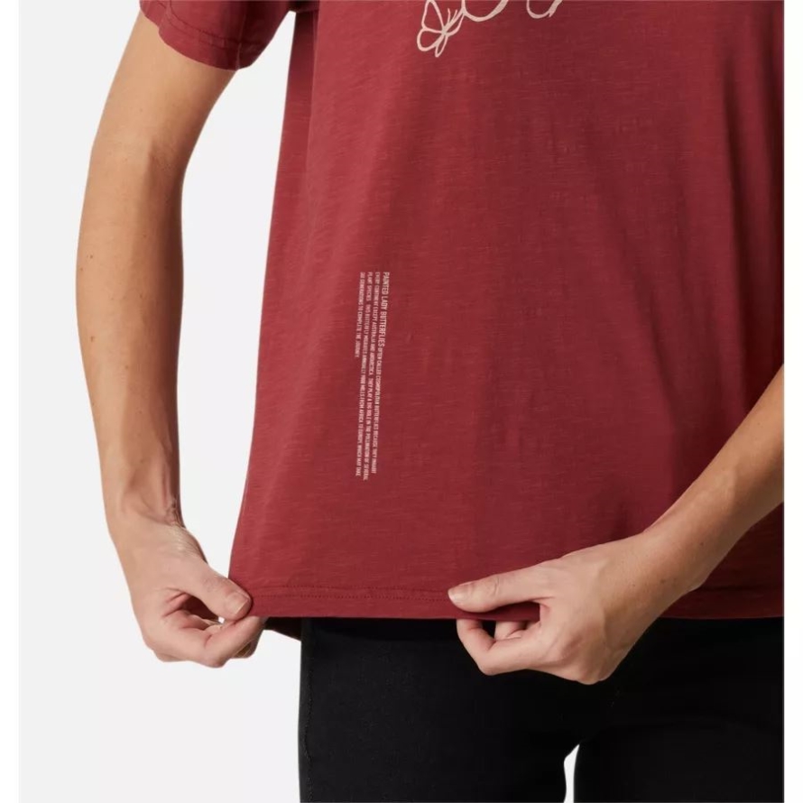 Women's Break it Down T-Shirt Columbia Marsala Red/Graphic Butterfly