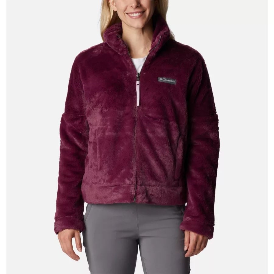 Women's Bundle Up Fleecec Jacket Marionberry/Aura Reversible Columbia