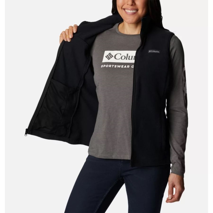 Women's Castle Dale Fleece Vest Black Columbia
