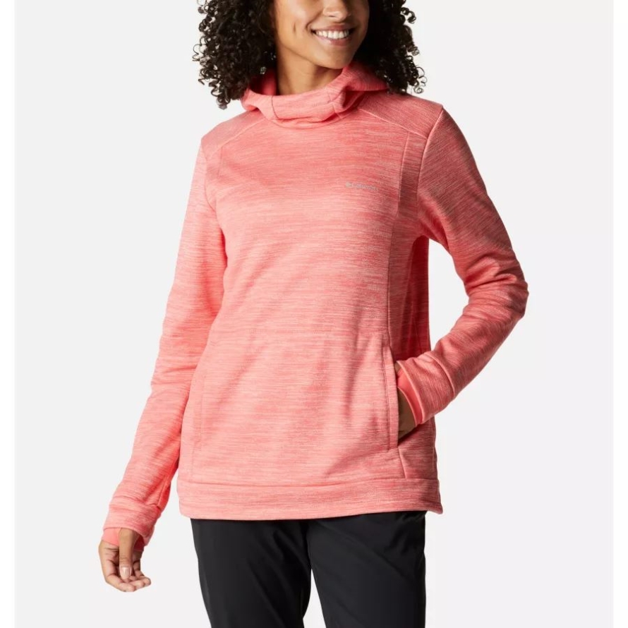 Women's Claudia Ridge Fleece Hoodie Columbia Blush Pink Heather