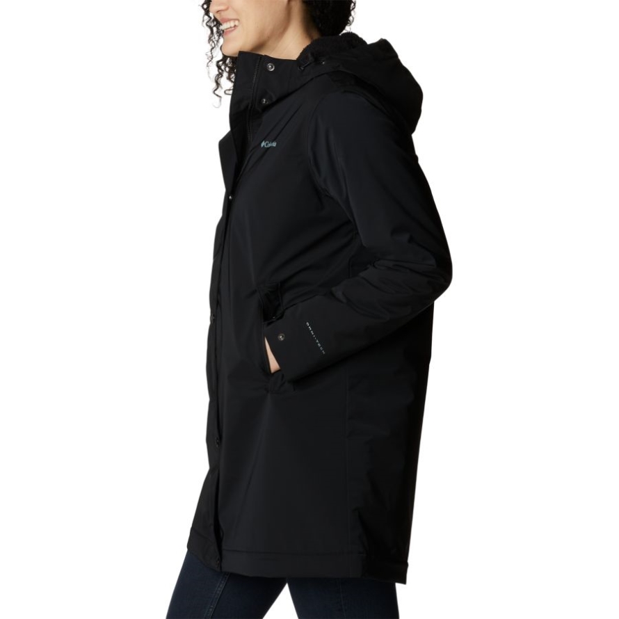 Women's Clermont Lined Rain Jacket Columbia Black