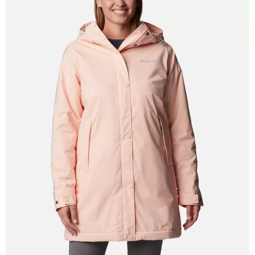 Women's Clermont Lined Rain Jacket Columbia Peach Blossom