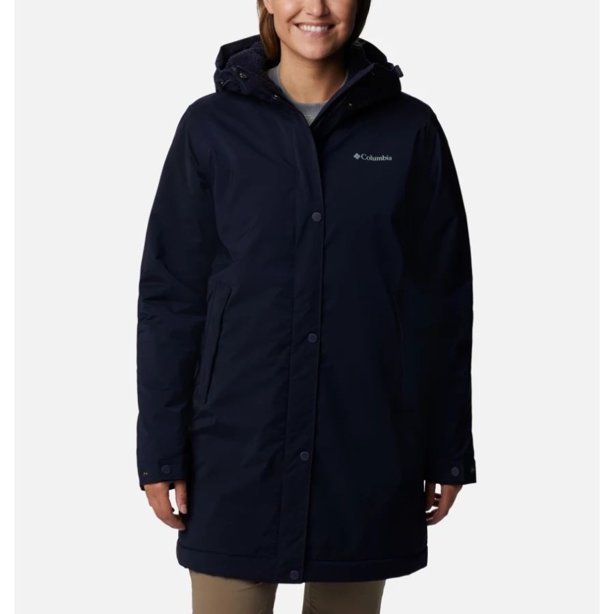 Women's Clermont Lined Rain Jacket Dark Nocturnal Columbia