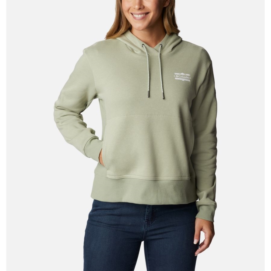 Women's Columbia Lodge Hoodie Columbia Safari/Bordered Beauty Graphic