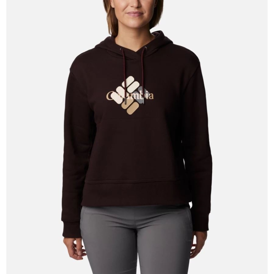 Women's Columbia Lodge Hoodie New Cinder/Gem Multi Columbia