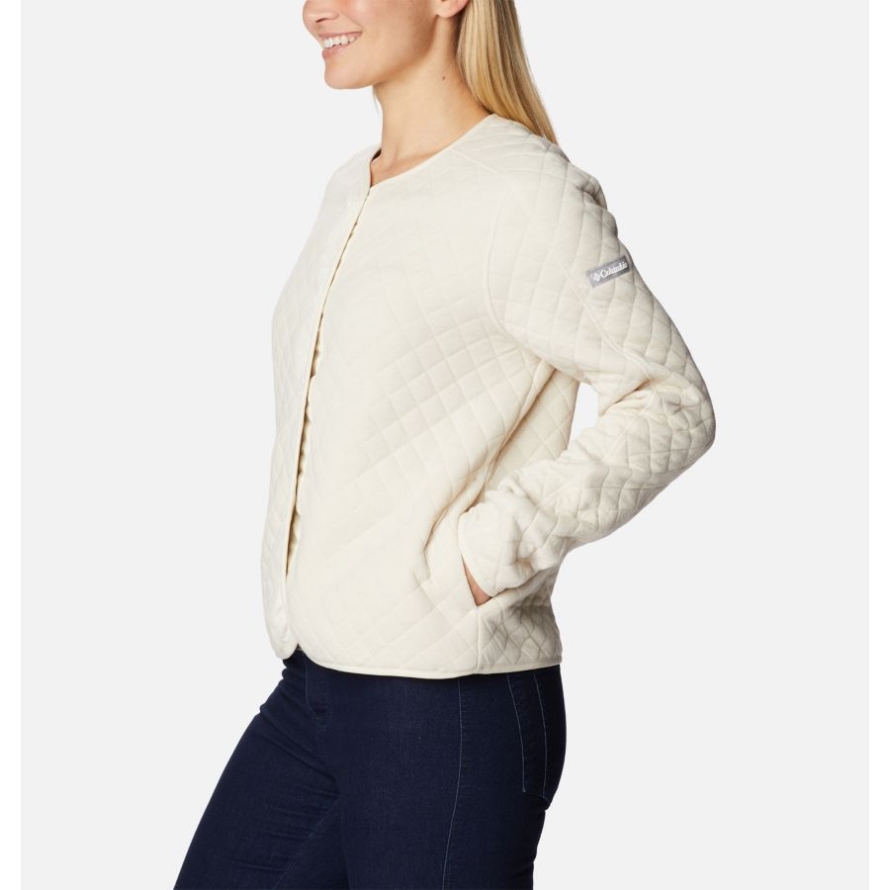 Women's Columbia Lodge Quilted Cardigan Columbia Chalk