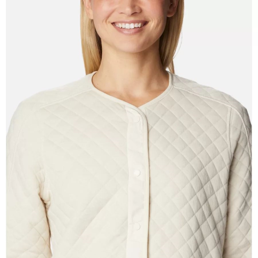 Women's Columbia Lodge Quilted Cardigan Columbia Chalk