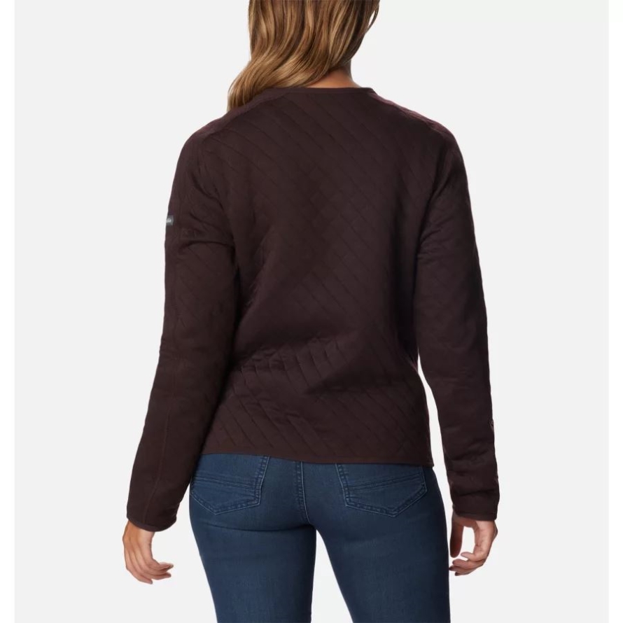 Women's Columbia Lodge Quilted Cardigan New Cinder Columbia