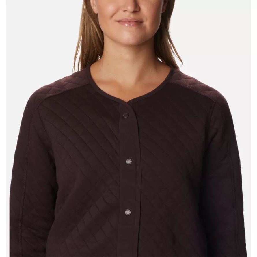Women's Columbia Lodge Quilted Cardigan New Cinder Columbia