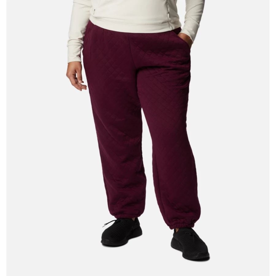 Women's Columbia Lodge Quilted Joggers Plus Size Columbia Marionberry