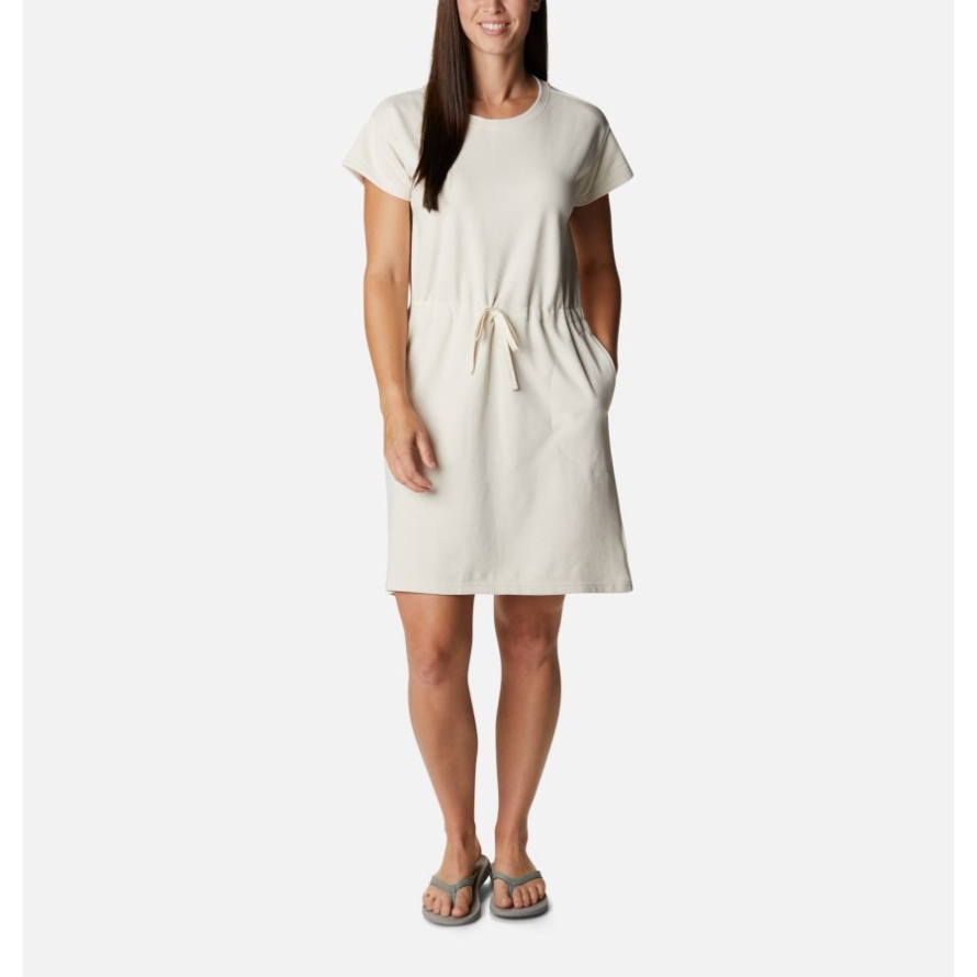 Women's Columbia Trek French Terry Dress Columbia Chalk