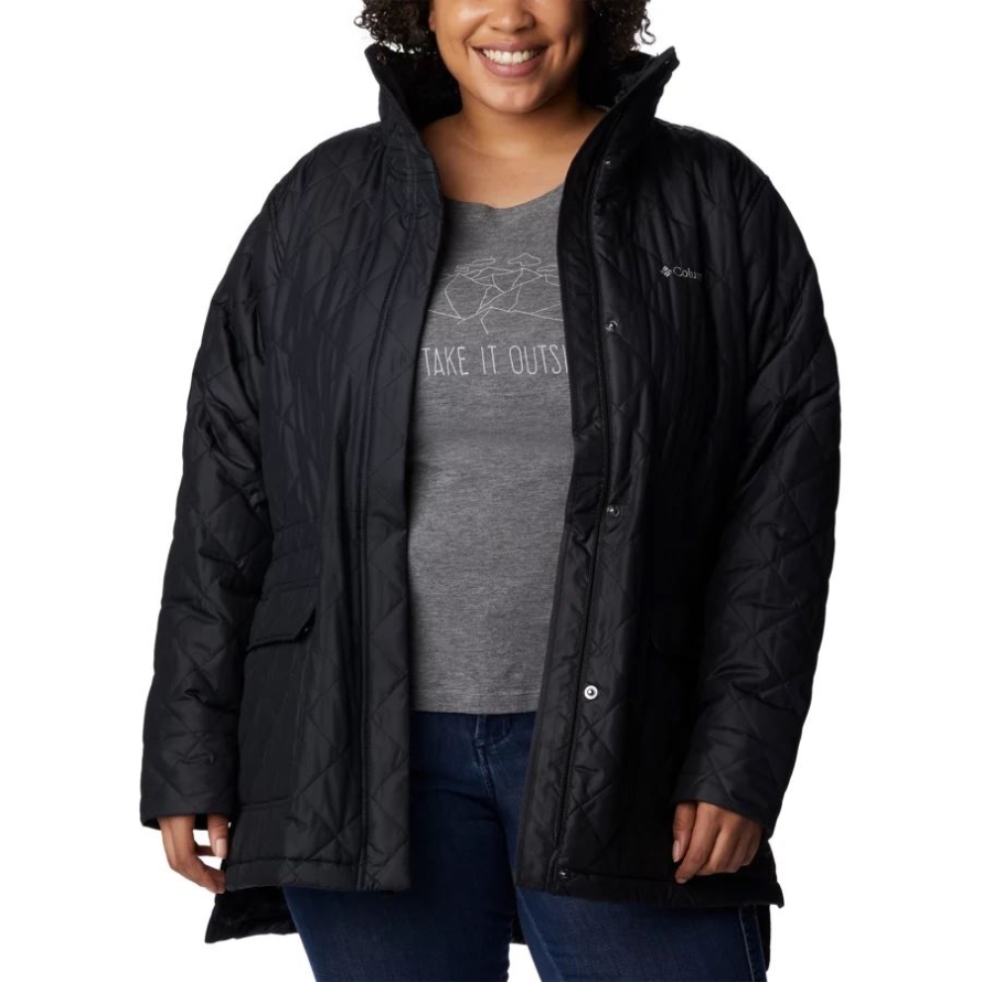 Women's Copper Crest Novelty Jacket Plus Size Columbia Black