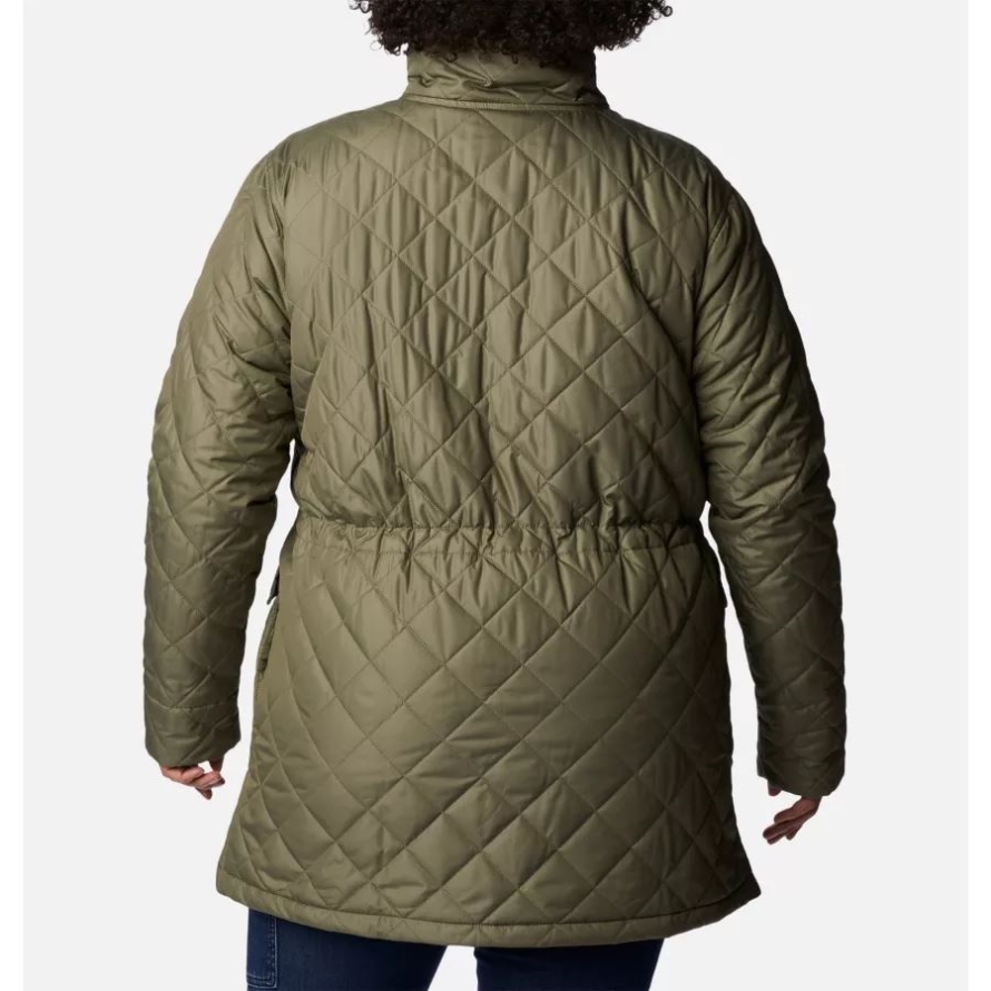 Women's Copper Crest Novelty Jacket Plus Size Stone Green Columbia