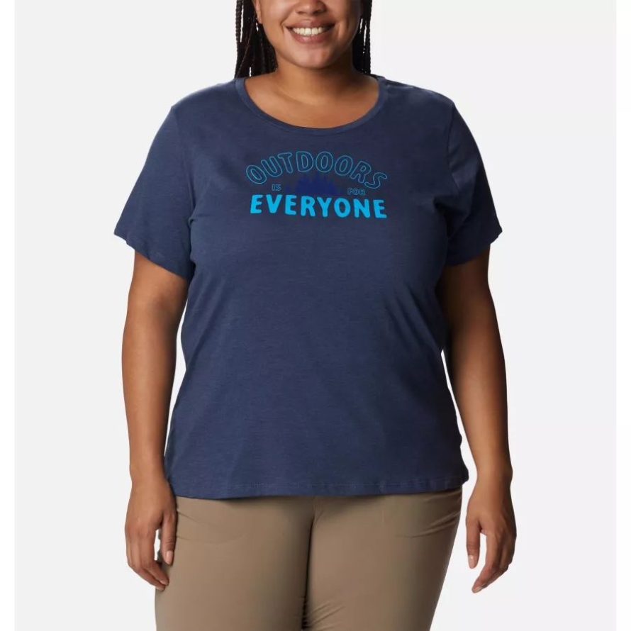 Women's Daisy Days Graphic T-Shirt Plus Size Columbia Nocturnal Heather/Seek Outdoors