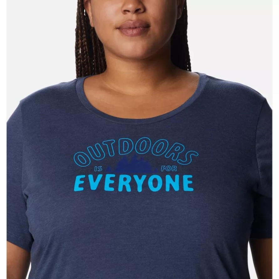 Women's Daisy Days Graphic T-Shirt Plus Size Columbia Nocturnal Heather/Seek Outdoors