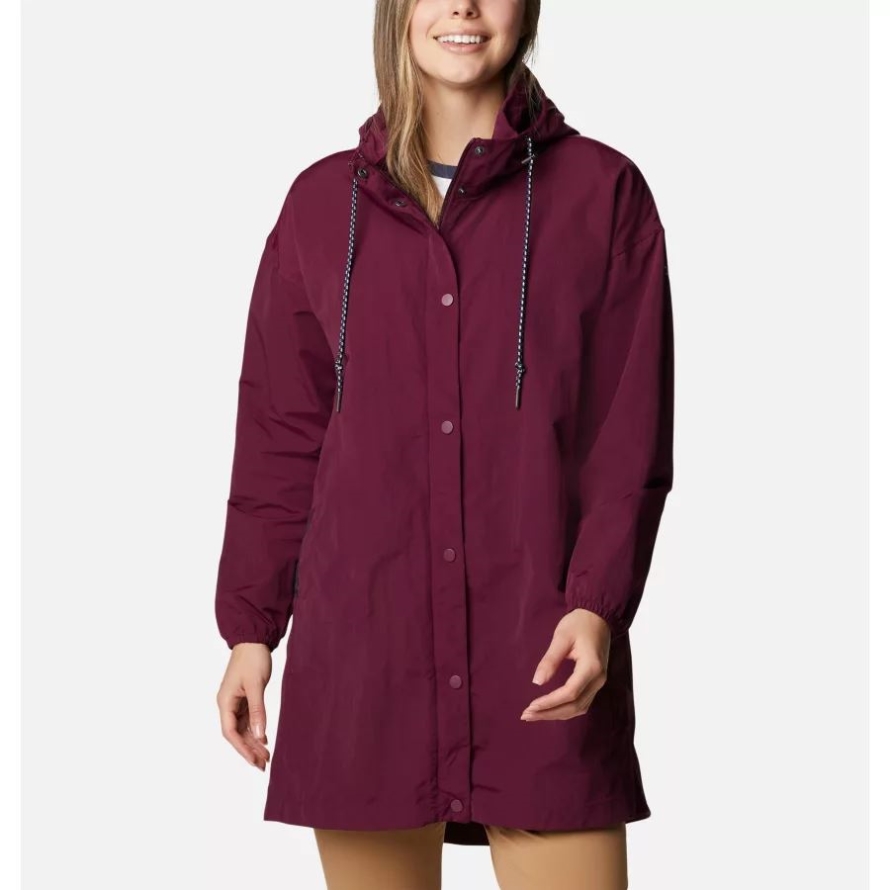 Women's Day Trippin' II Long Jacket Marionberry Columbia