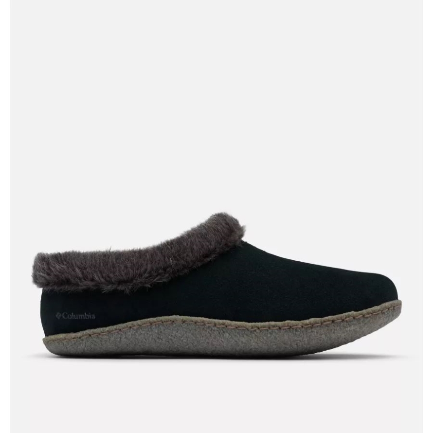 Women's Fairhaven Slipper Black/Monument Columbia