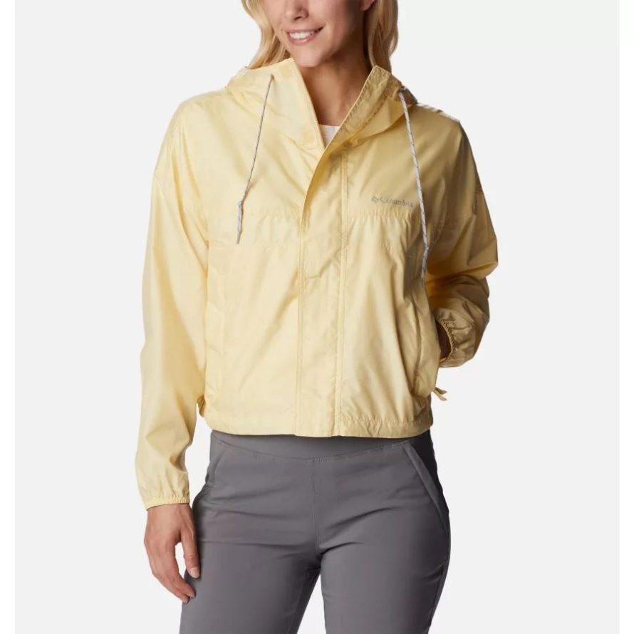 Women's Flash Challenger Cropped Windbreaker Columbia Cornstalk
