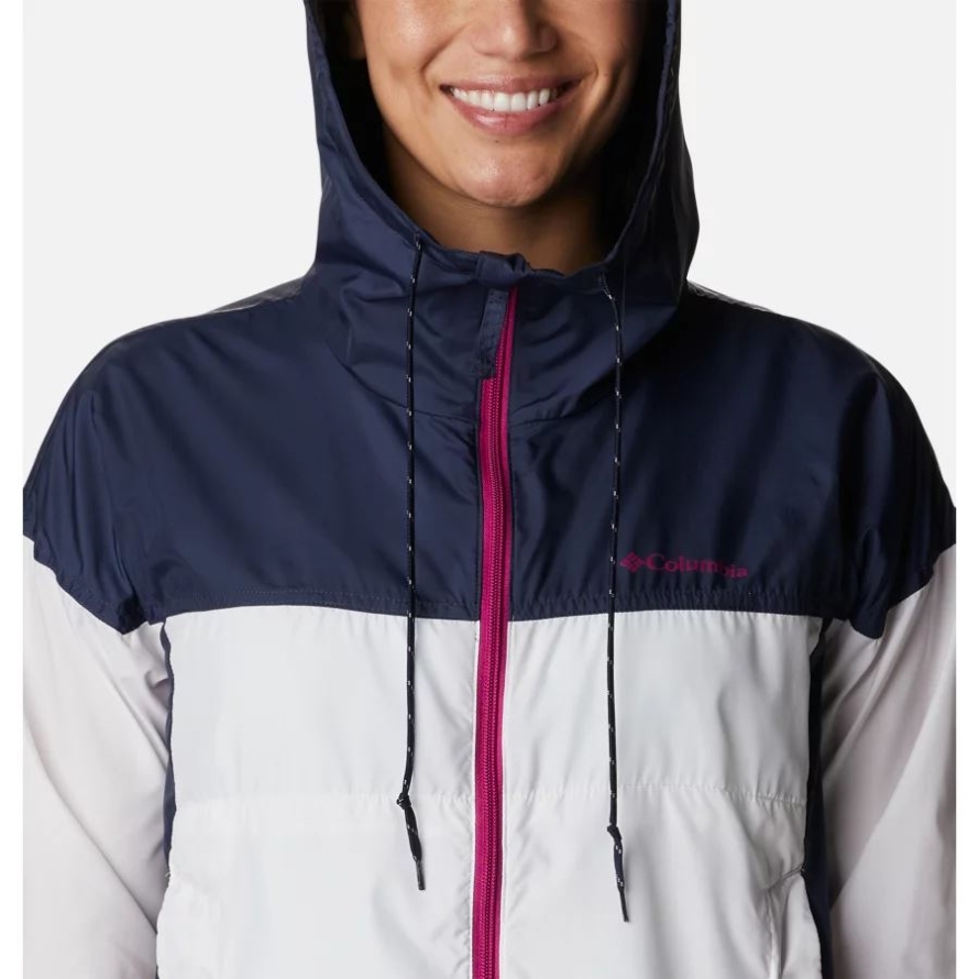 Women's Flash Challenger Novelty Windbreaker Jacket Columbia White/Nocturnal