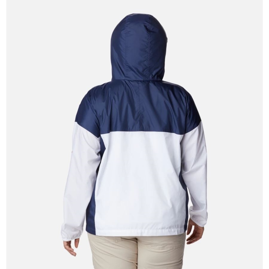 Women's Flash Challenger Novelty Windbreaker Jacket Plus Size White/Nocturnal Columbia
