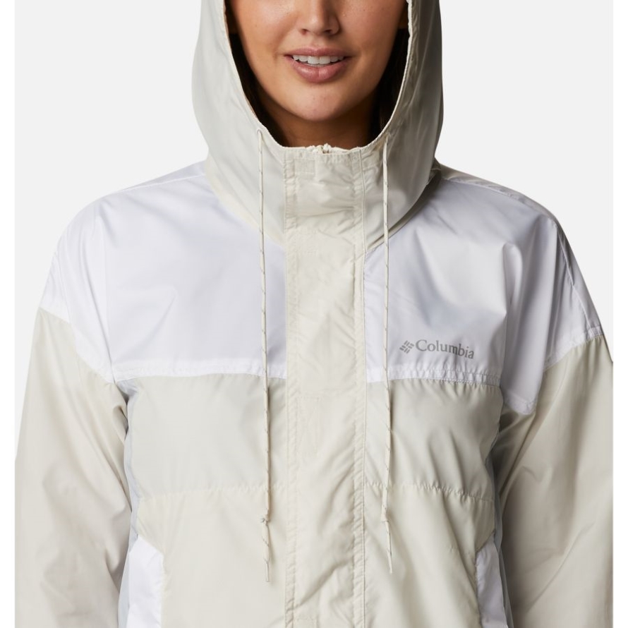 Women's Flash Challenger Windbreaker Columbia Chalk/White/Cirrus Grey