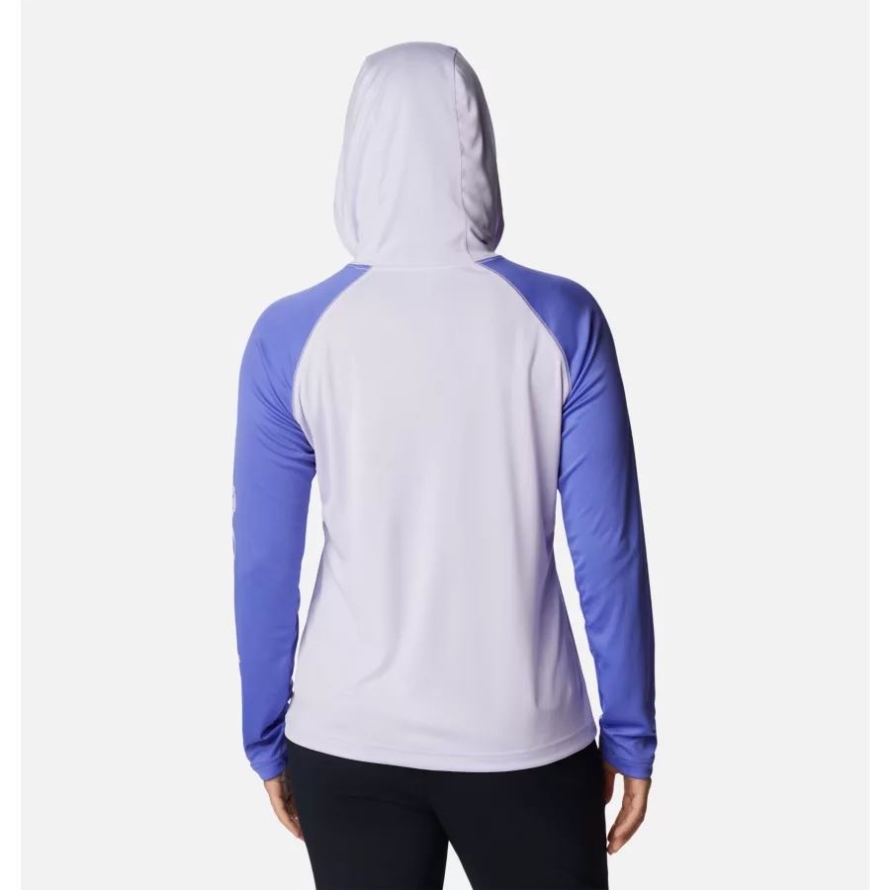 Women's Fork Stream Long Sleeve Hoodie Purple Tint/Purple Lotus/Prpl Tnt Logo Columbia
