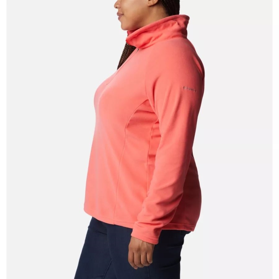Women's Glacial IV 1/2 Zip Plus Size Columbia Blush Pink