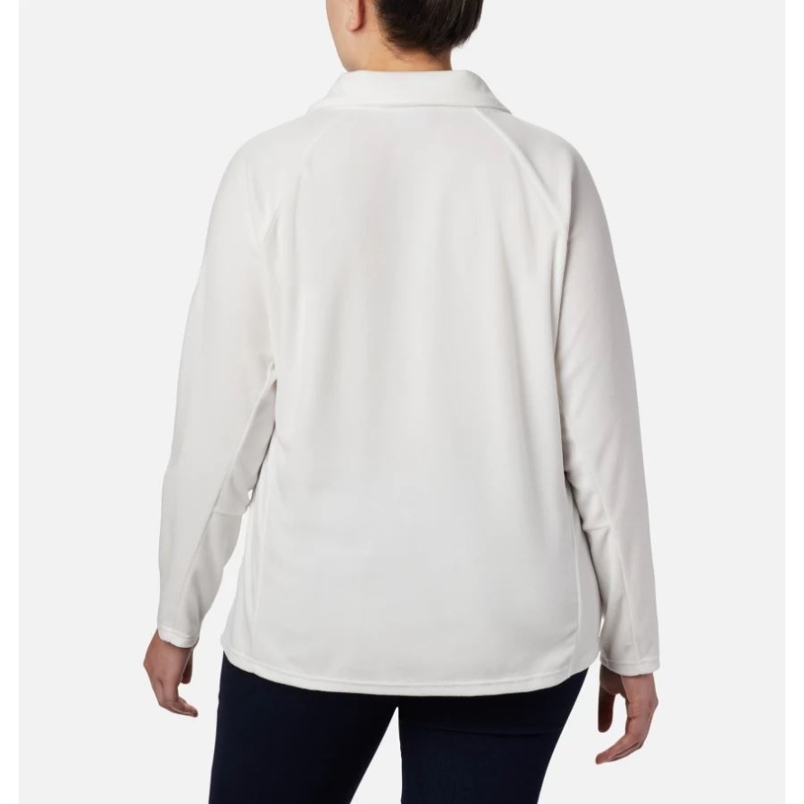 Women's Glacial IV 1/2 Zip Plus Size Columbia Sea Salt