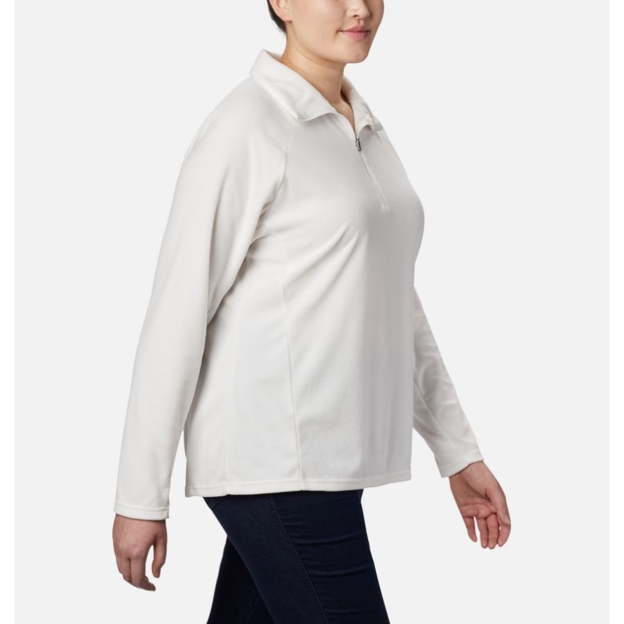 Women's Glacial IV 1/2 Zip Plus Size Columbia Sea Salt